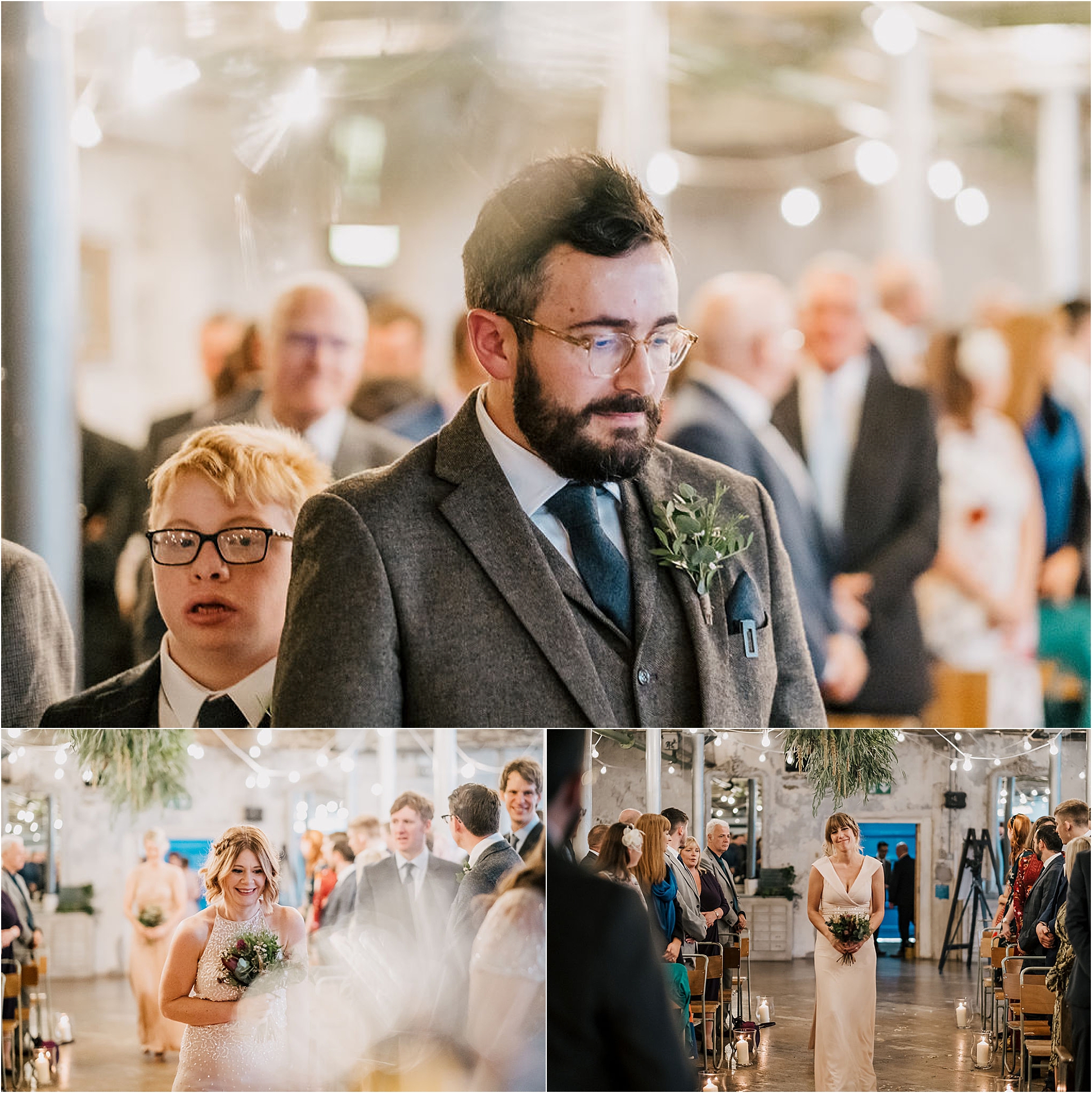 Iain + Jen’s Winter Wedding at Holmes Mill