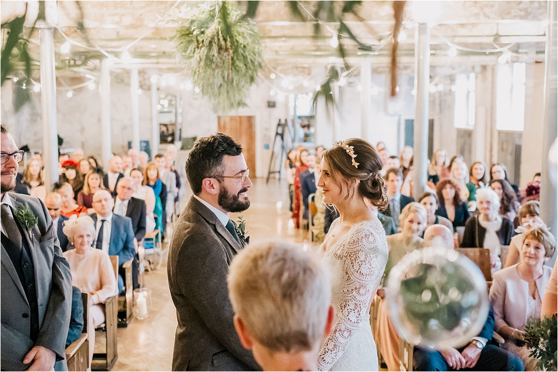 Iain + Jen’s Winter Wedding at Holmes Mill