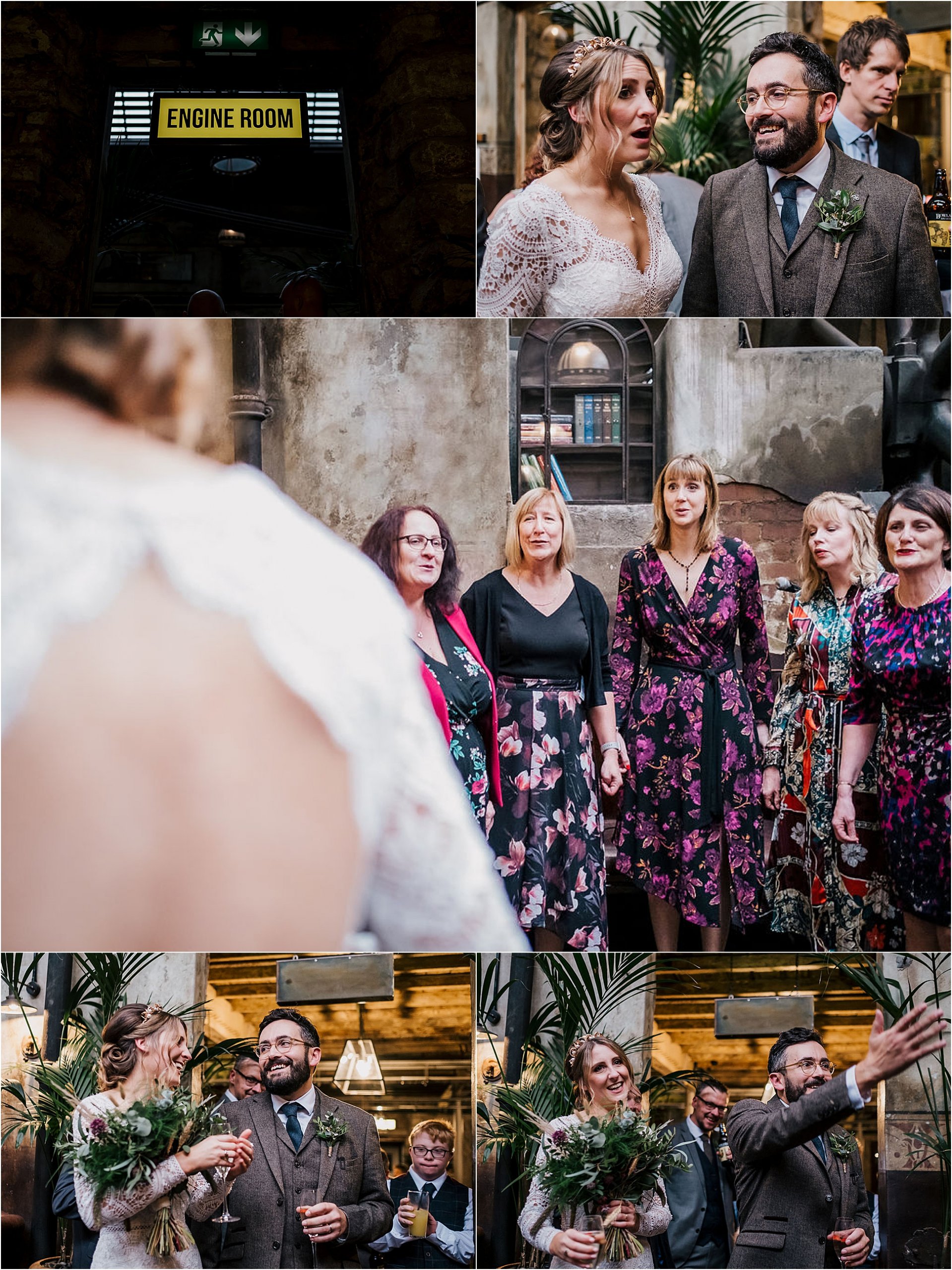 Iain + Jen’s Winter Wedding at Holmes Mill