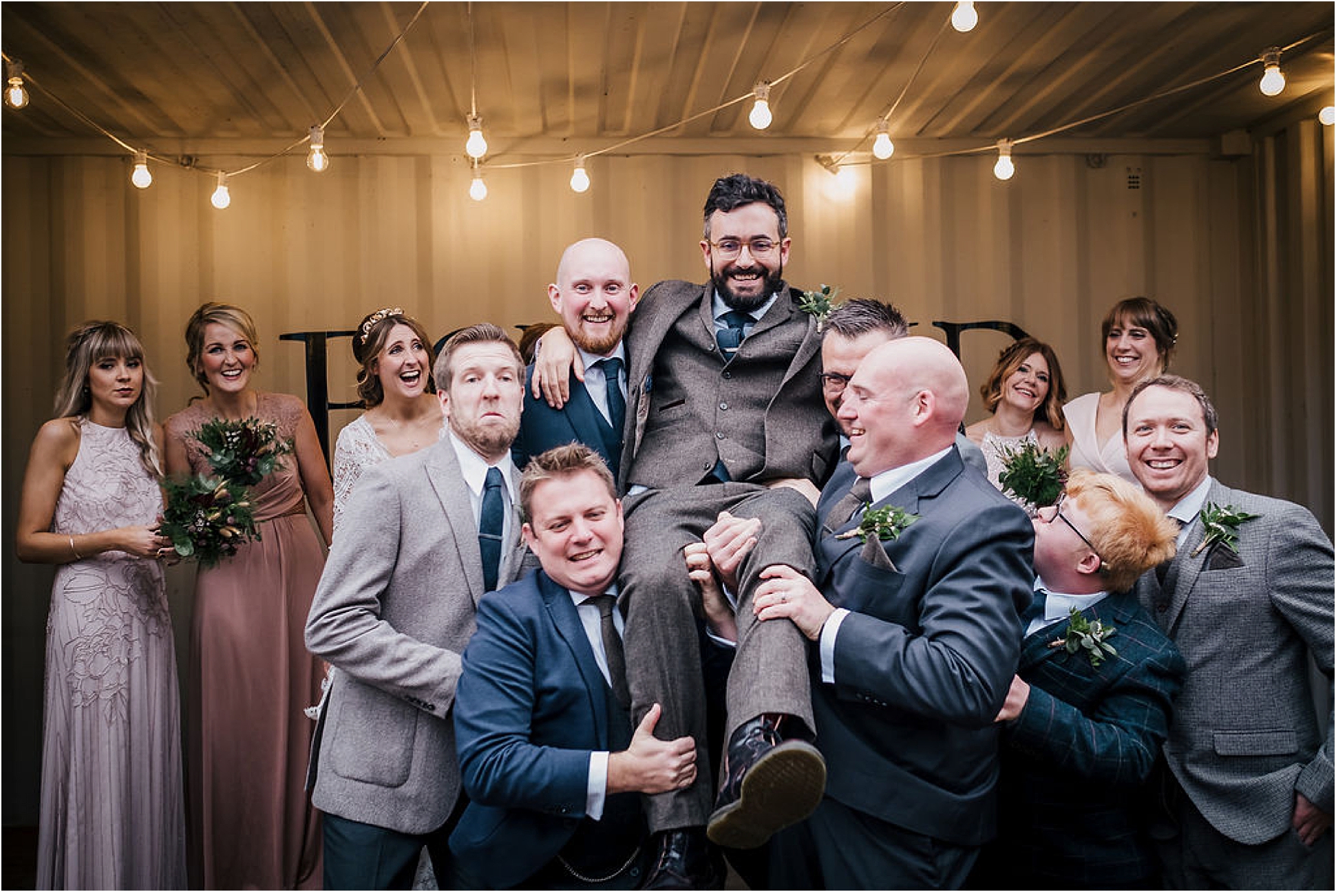 Iain + Jen’s Winter Wedding at Holmes Mill