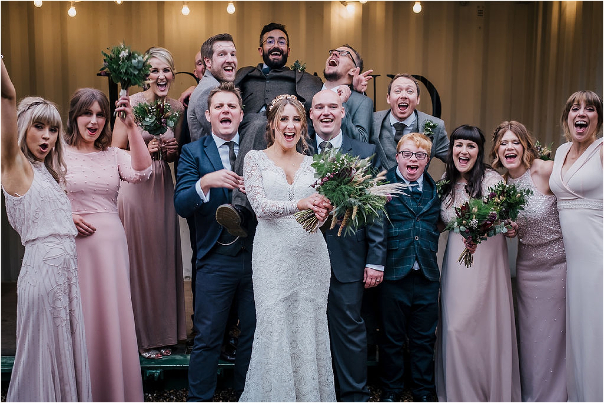 Iain + Jen’s Winter Wedding at Holmes Mill