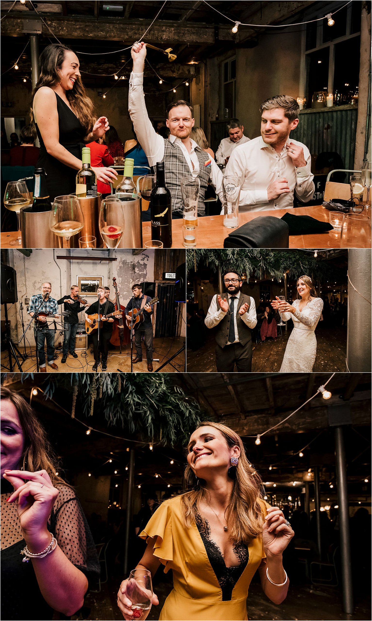 Iain + Jen’s Winter Wedding at Holmes Mill