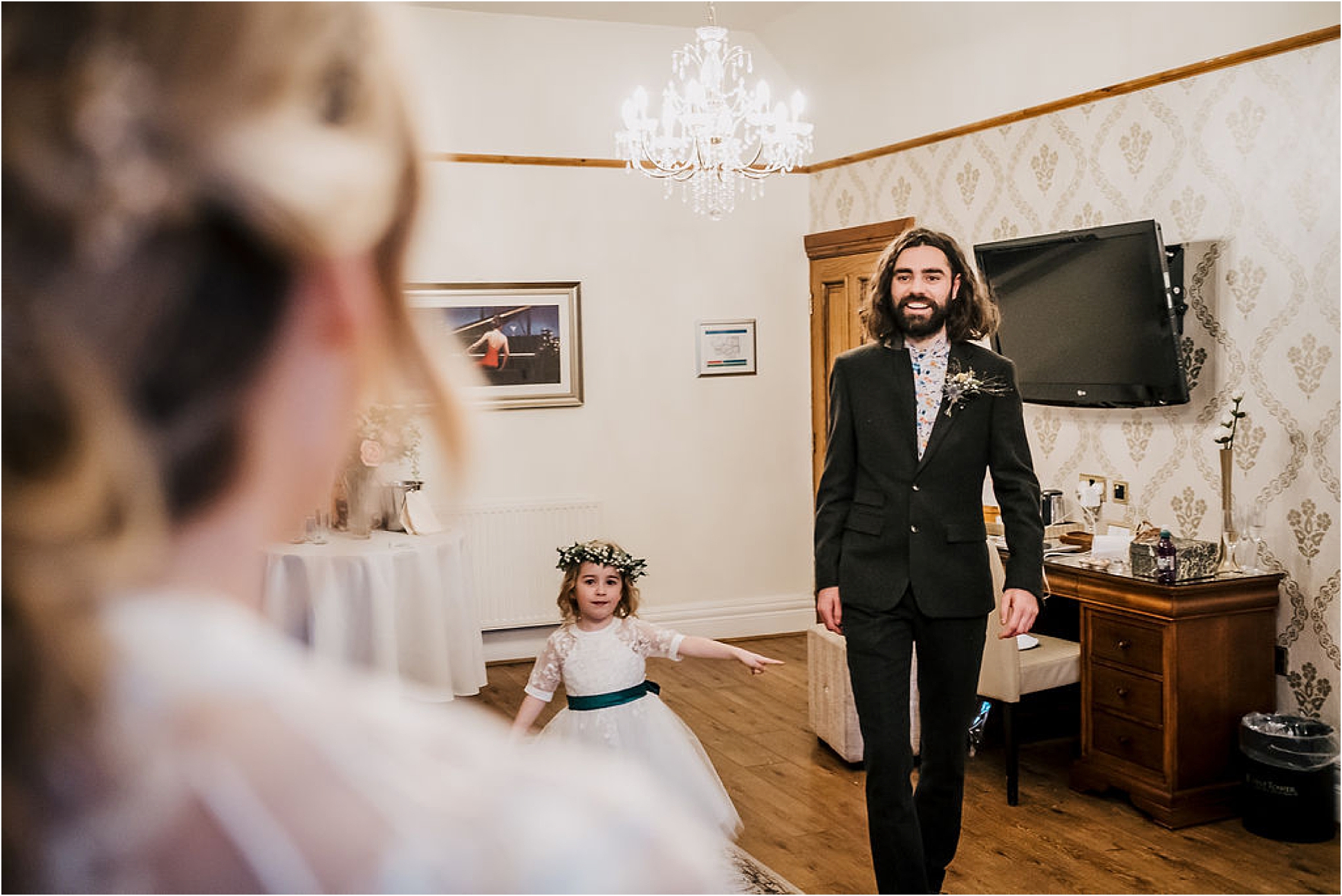 Katie and Liam’s super cool twilight wedding at West Tower