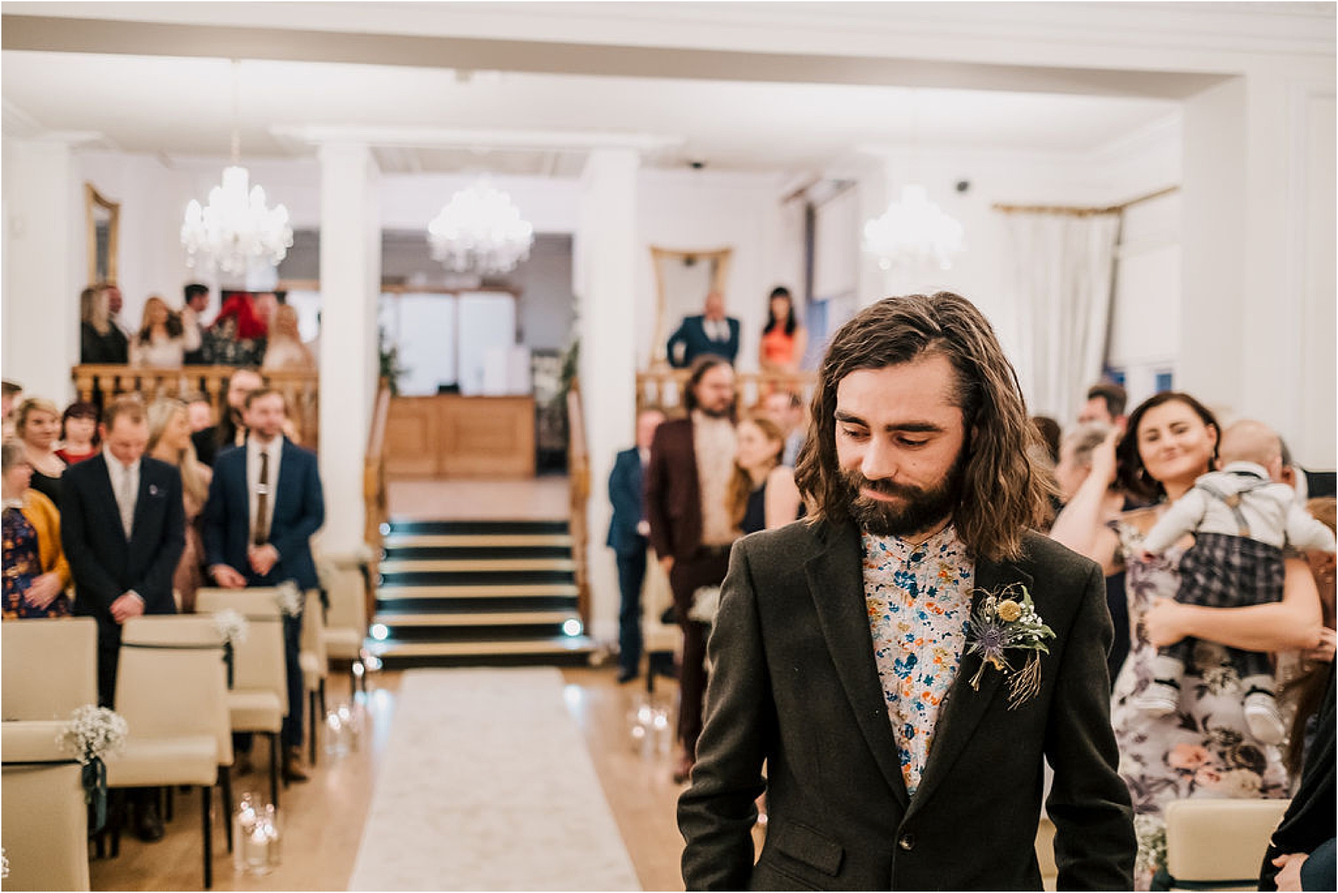 Katie and Liam’s super cool twilight wedding at West Tower