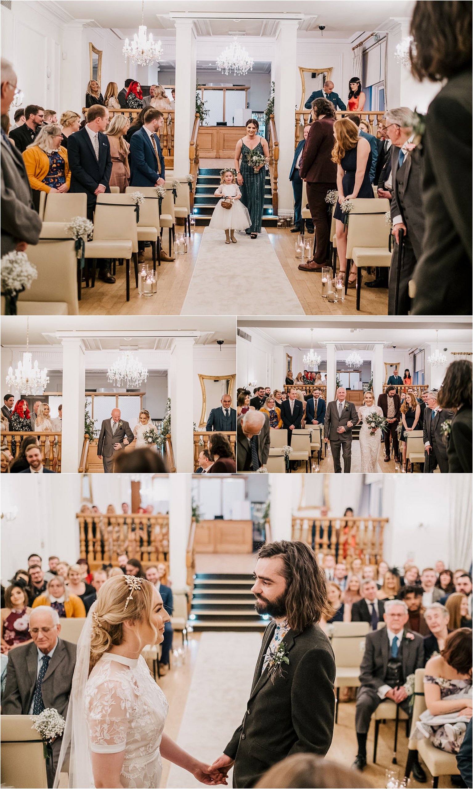 Katie and Liam’s super cool twilight wedding at West Tower