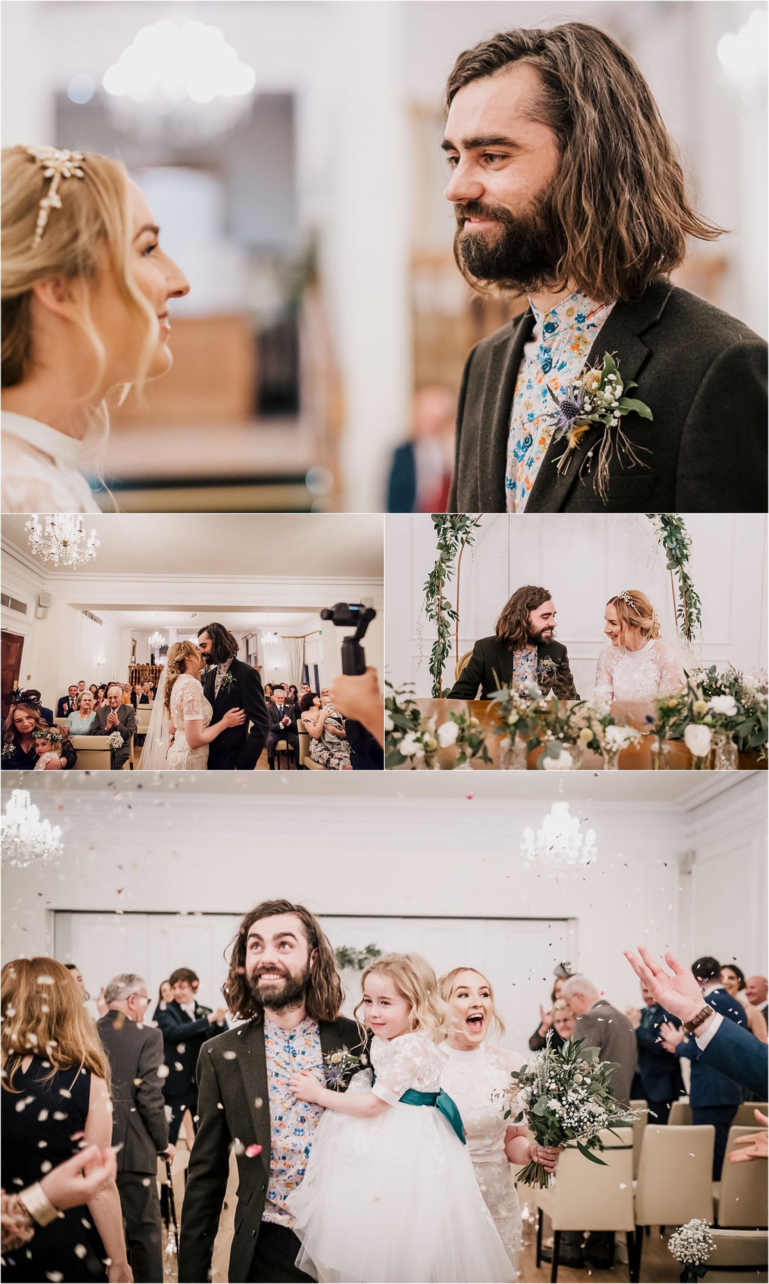 Katie and Liam’s super cool twilight wedding at West Tower