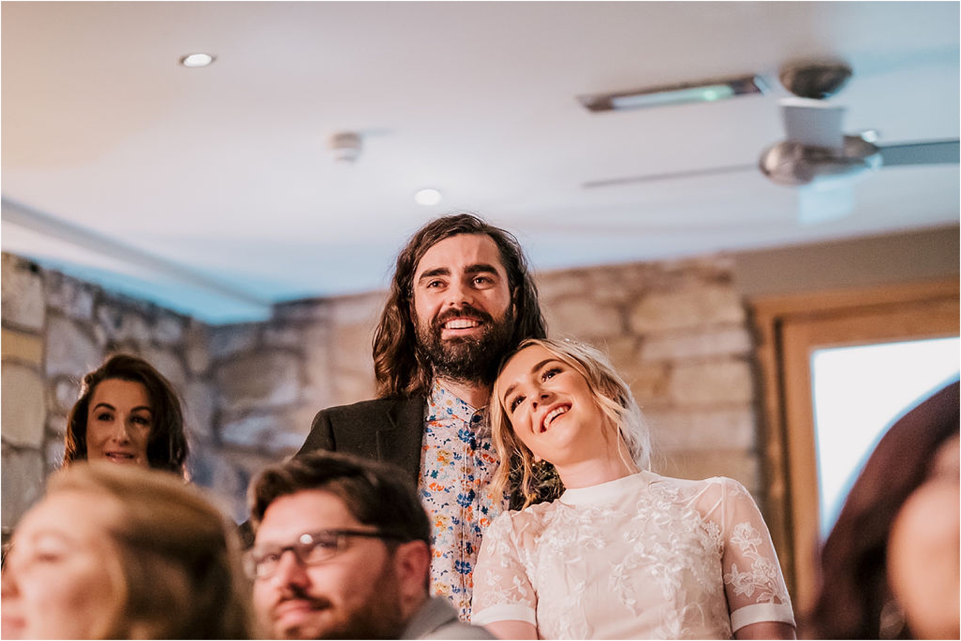 Katie and Liam’s super cool twilight wedding at West Tower