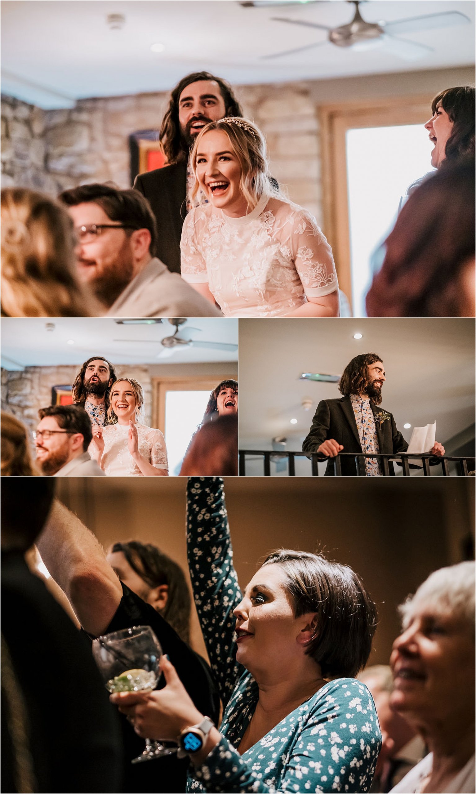 Katie and Liam’s super cool twilight wedding at West Tower