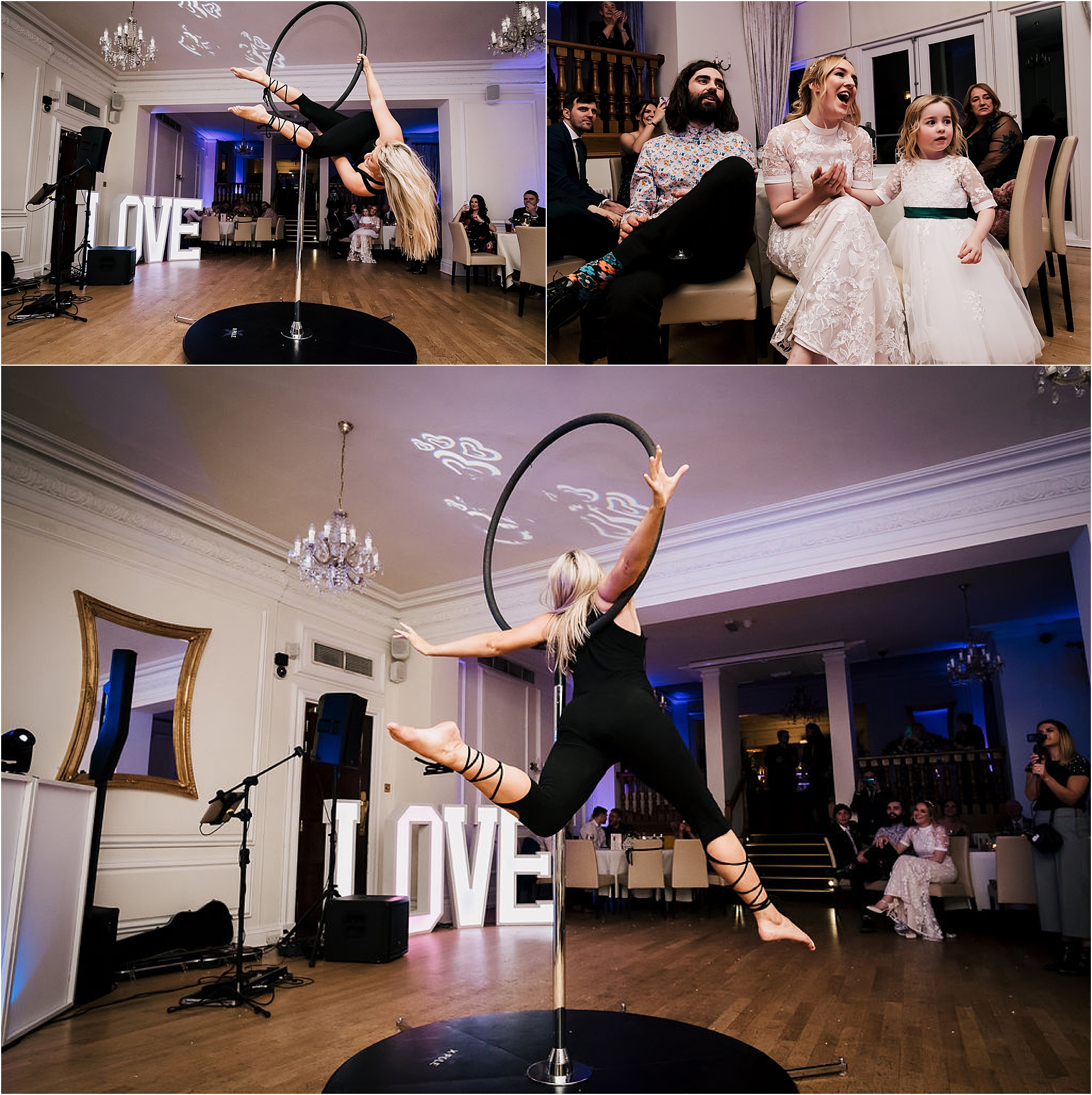 Katie and Liam’s super cool twilight wedding at West Tower