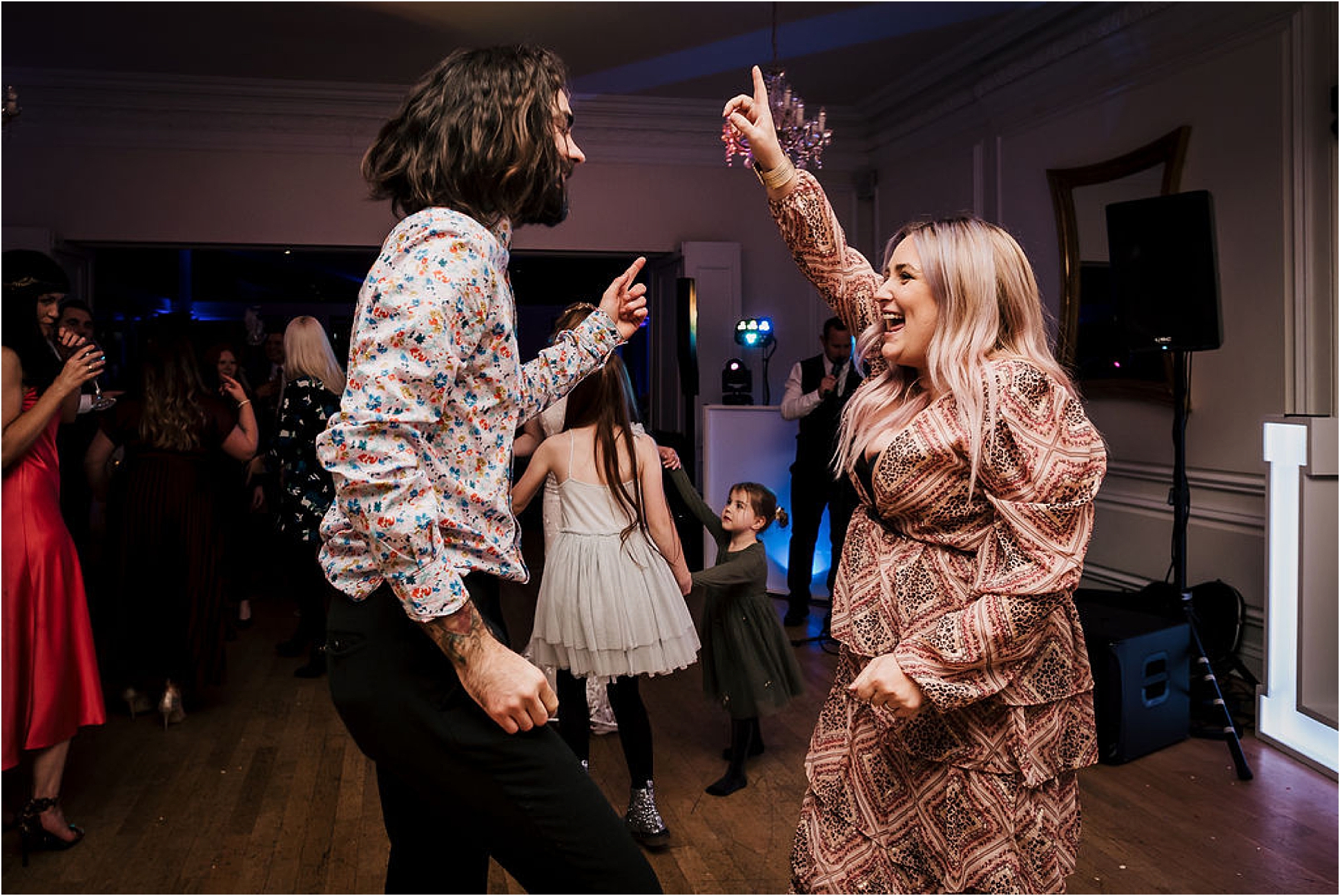 Katie and Liam’s super cool twilight wedding at West Tower