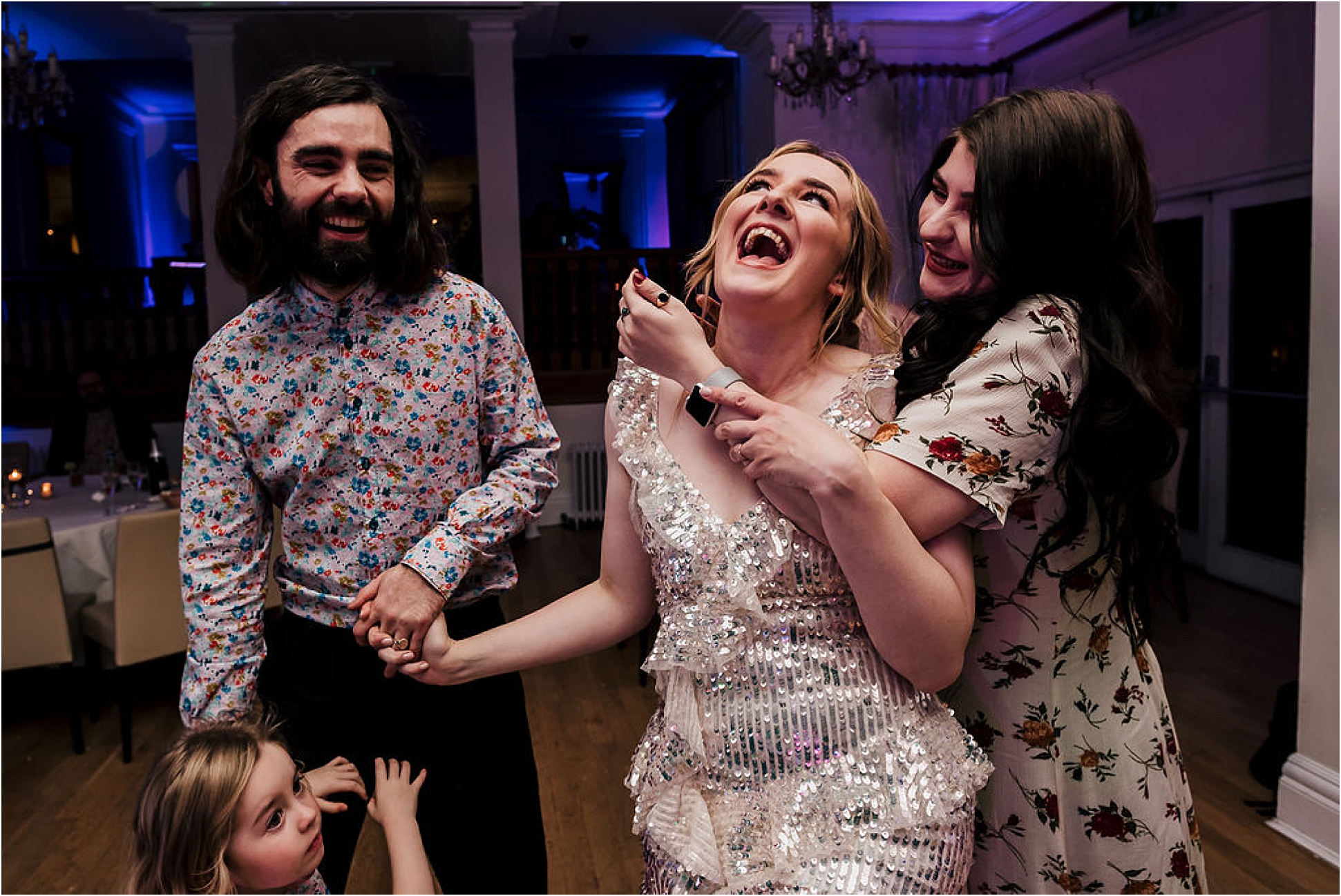 Katie and Liam’s super cool twilight wedding at West Tower