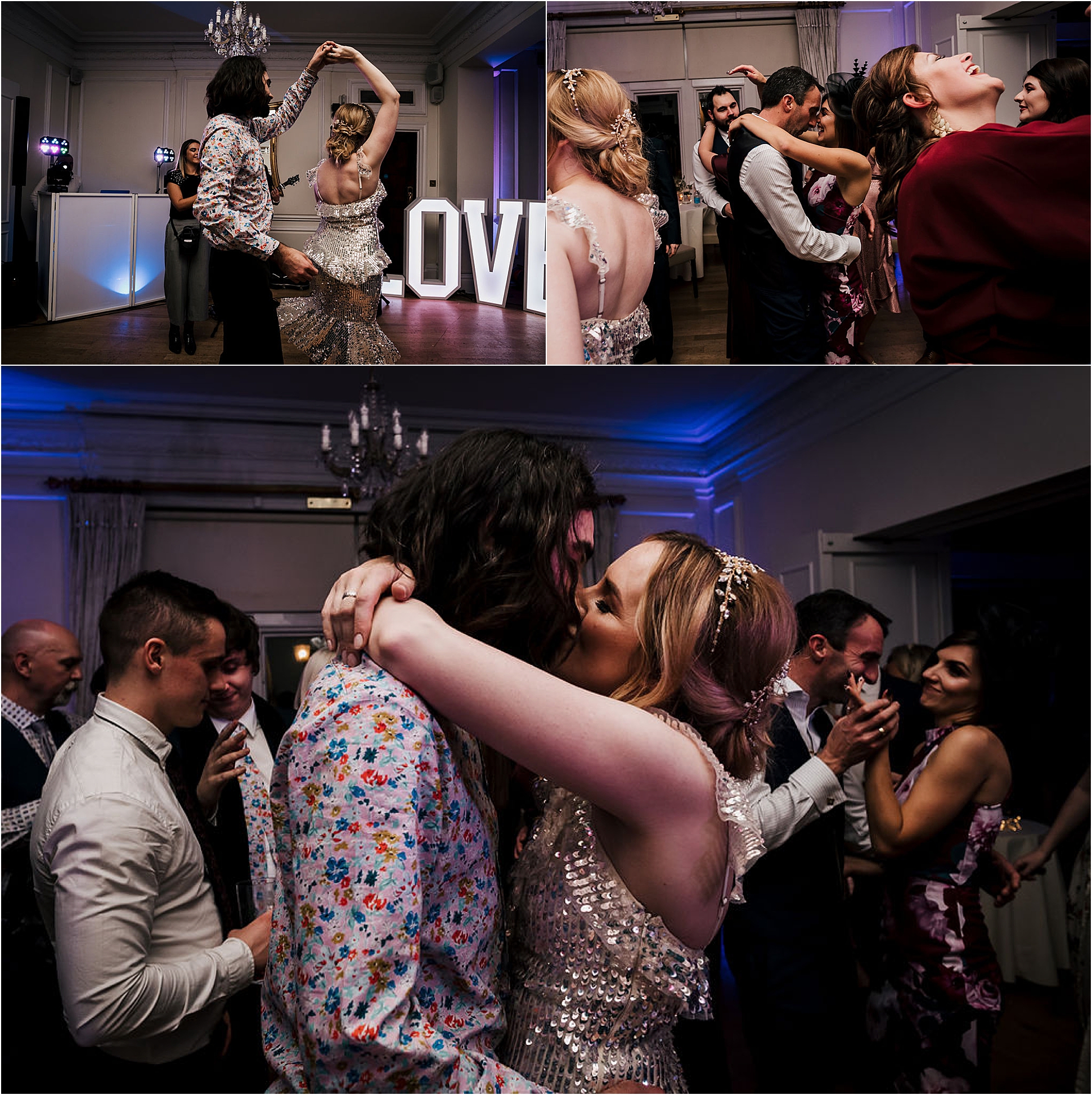 Katie and Liam’s super cool twilight wedding at West Tower