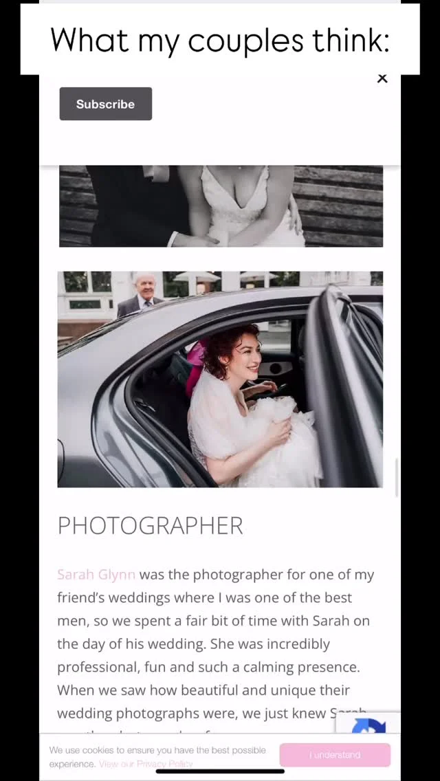 If you’re getting married, this is the kind of thing my couples say about working with me – featured over on Loved Up North 🖤

From the moment we meet, my job is to make sure you’re relaxed, laughing and totally comfortable. We’ll have loads of fun, but you’ll also be in very safe hands. I’m organised, professional, and fully focused on giving you a unique set of photos that actually feel like you.
We do things a little differently around here – and honestly, it’s bloody good fun.

There’s so much more to my job than just taking photos: guiding you, supporting you, keeping things calm, and making sure you’re genuinely enjoying every part of the day (before and during).

Loads of love – get in touch, unicorns ✨ xxxx

#sarahglynnphotography #seftonpalmhouse #liverpoolphphotographer #funphotography