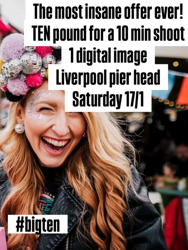 THIS OFFER IS AMAZING 🤯✨
Sarah Glynn Photography is turning TEN — yep, 10 years of Sarah Glynn Photography! 🥳
And to celebrate…
💥 £10 for a 10-minute photoshoot — WHAAAAAT?!
📷 Includes one digital image
🎉 Quick, fun, and totally unforgettable
📍 Pier Head, Liverpool
🗓 Saturday 17th Jan
⏰ 10am – 3pm
The rest of your gorgeous images will be available to purchase in your private gallery 💻💖
Oh yes… this is UNBELIEVABLE 😍
#sarahglynnphotography #liverpoolphotographer #photoshootfun #liverpoolphotography