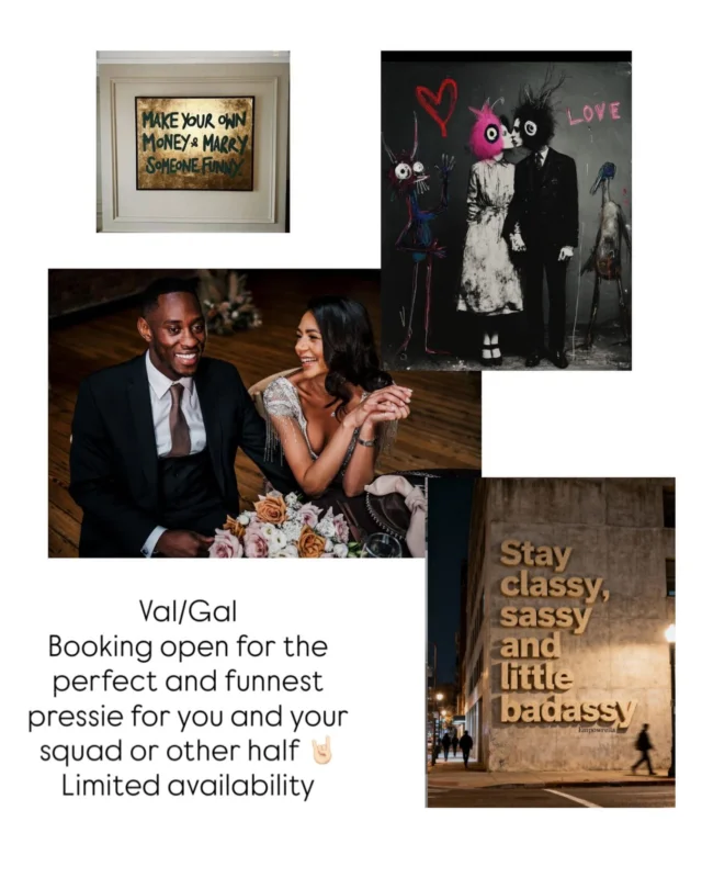 Val/Gal
Booking open for the perfect and funnest pressie for you and your squad or other half 🤘🏻
Limited availability

So…. The drill is….
1 hour £200 100 digital images
20 mins £75 20 digital images 

If you want a fun filled couples shoot with loads of giggles and cool message me asap! 💕😎
If you and your friends want some lush awesome photos of coolness then go go and message me 😘

All the love xxxx 

#sarahglynnphotography  #galentines #valentines #liverpool