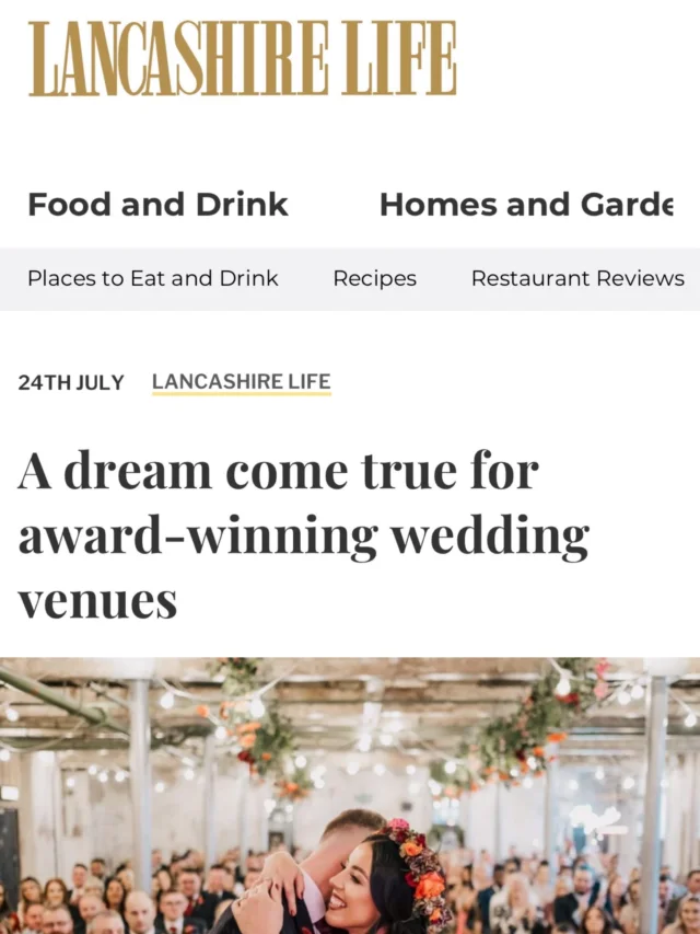 Eeeek!! So excited to share this with you! 🤍

I had no idea that Lancashire Life had used one of my photos as the lead image for their feature celebrating the Dream Venues Collection’s award-winning wedding venues. What a lovely surprise! Honestly can’t quite believe it.

This was such a gorgeous moment between these two. No posing, no awkward “look at each other”… just completely wrapped up in each other while everyone around them cheered. The industrial venue, the epic florals, that flower crown, the neon… this wedding had so much personality, and these two absolutely brought the magic.

It was such a privilege to be part of their day, and seeing this moment published makes it feel even more special.

Thank you to this wonderful couple for trusting me with your memories. ✨

#sarahglynphotography #lancashirelife #liverpoolweddingphotographer #northwestweddingphotographer